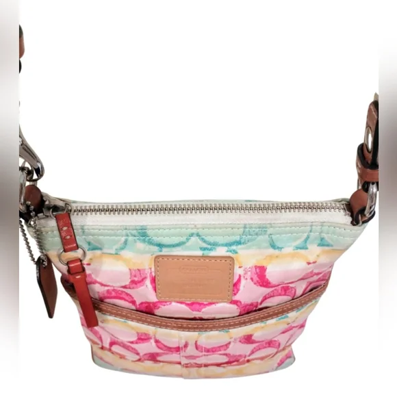 Coach Hampton Stripe Swingpack Crossbody Bag - Picture 9 of 16